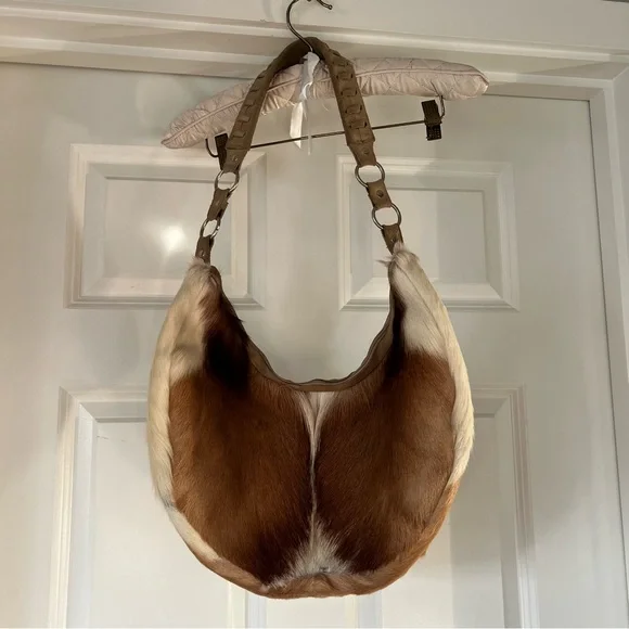 Vintage Christie Springbok (real hide) Shoulder Bag - Picture 1 of 10